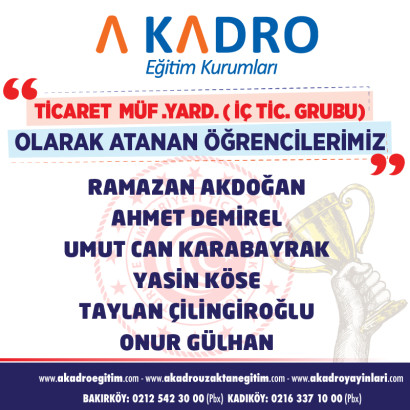  TİCARET BAKANLIĞI İÇ DENETİM GRUBU