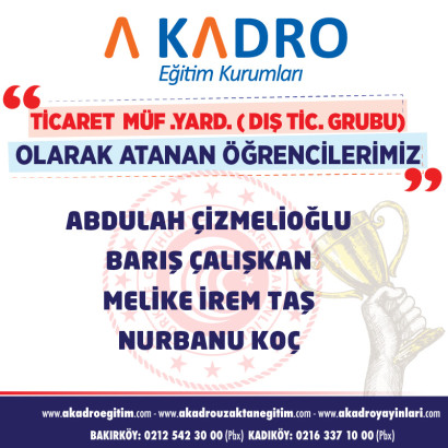  TİCARET BAKANLIĞI DIŞ TİCARET
