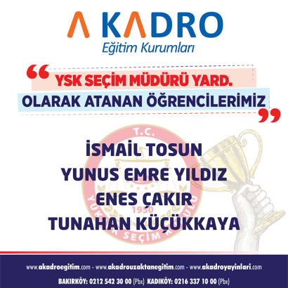  YSK SEÇİM MÜDÜR YRD.
