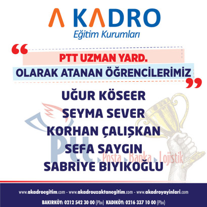 PTT UZMAN YARDIMCILIĞI