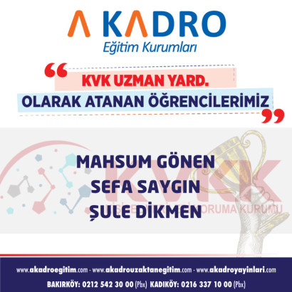  KVK UZMAN YARDIMCILIĞI