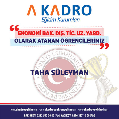  EKONOMİ BAKANLIĞI DIŞ TİC UZM YARD.