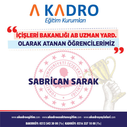  İÇİŞLERİ AB UZMAN YARDIMCILIĞI 