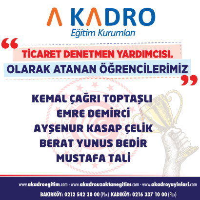 TİCARET DENETMEN YARDIMCILIĞI