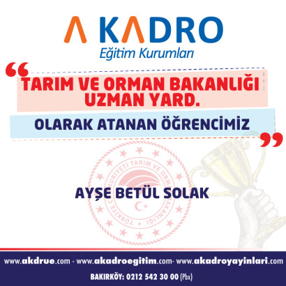 TARIM VE ORMAN BAKANLIĞI UZMAN YARD