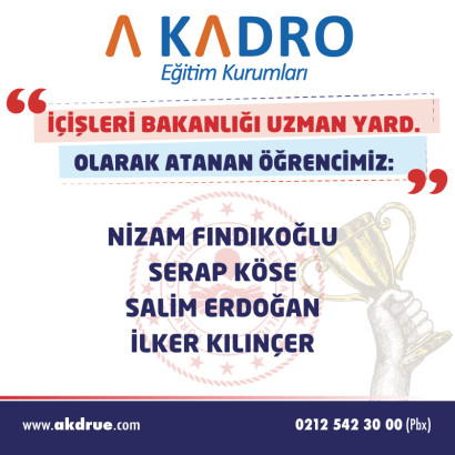 İÇİŞLERİ UZMAN YARDIMCILIĞI