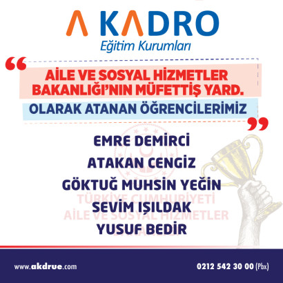 AİLE VE SOSYAL POLİTİKALAR BAKANLIĞI MÜFETTİŞLİĞİ