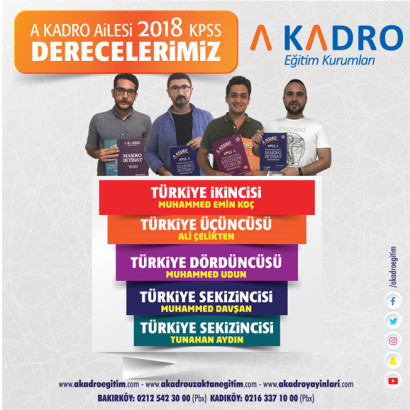 2018 KPSS DERECELERİMİZ KÜRSÜ