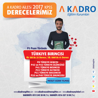 2017 KPSS DERECELERİMİZ 1