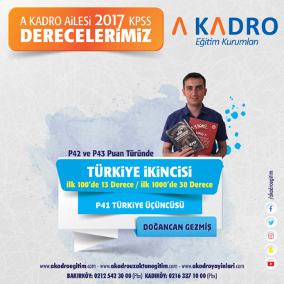 2017 KPSS DERECELERİMİZ 2