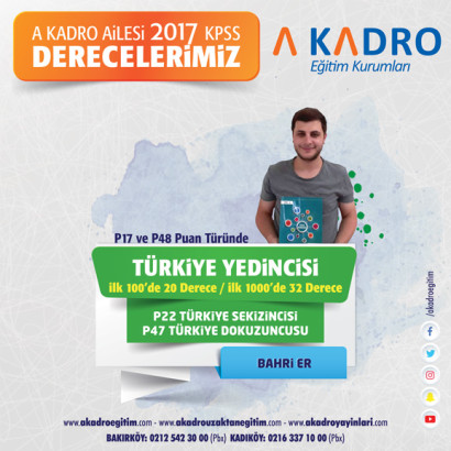 2017 KPSS DERECELERİMİZ 7