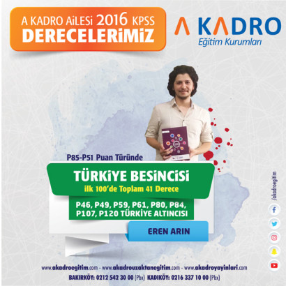 2016 KPSS DERECELERİMİZ 5