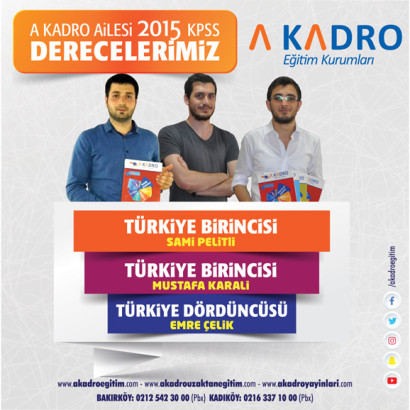 2015 KPSS DERECELERİMİZ KÜRSÜ