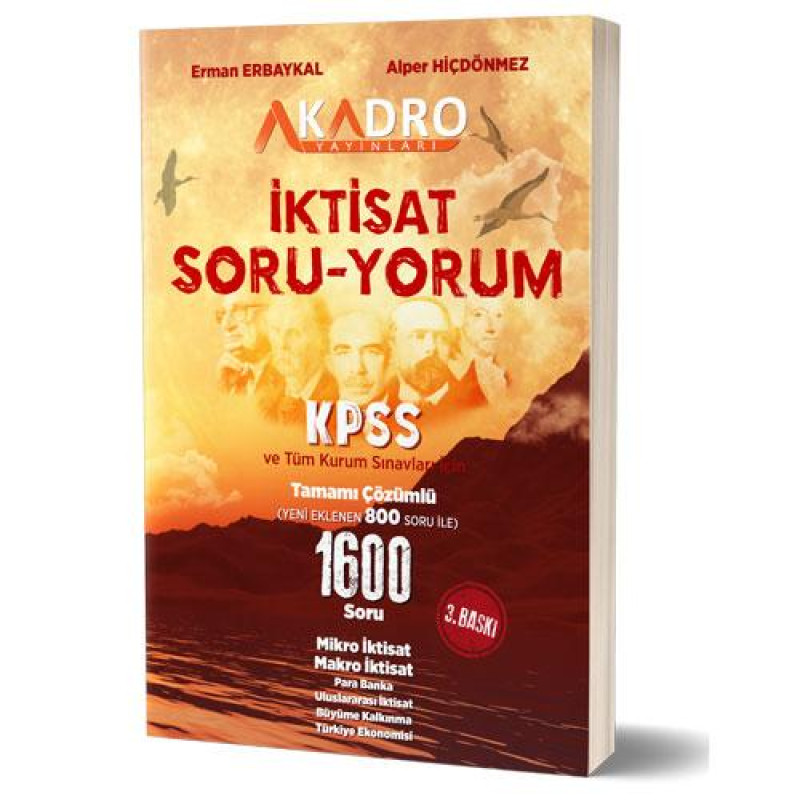 Soru-Yorum İktisat Soru Bankası 3.Baskı