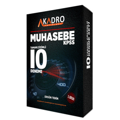 Muhasebe Tamamı Çözümlü 10 Deneme 3.Baskı